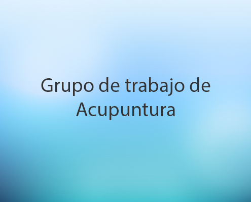 Grupo de trabajo de Acupuntura