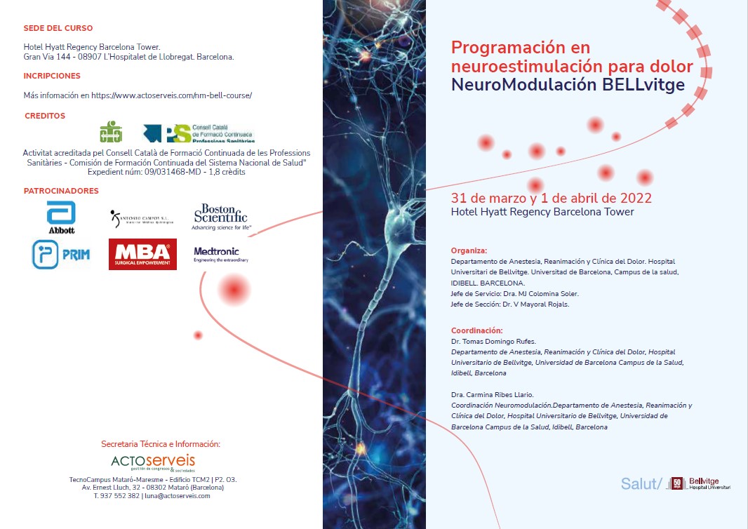 Programación en neuroestimulación para dolor NeuroModulación BELLvitge